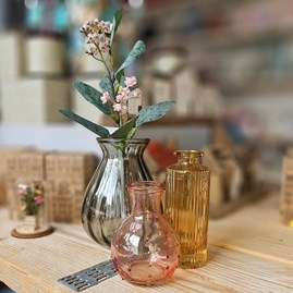 Green Glass Posy Vase Green Glass Posy Vase