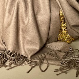 Super Soft Plain Pashmina Style Scarf in Light Brown Super Soft Plain Pashmina Style Scarf in Light Brown