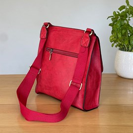 Postman Lock Satchel Bag in Red