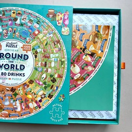 Around The World In 80 Drinks 1000 Piece Jigsaw Puzzle Around The World In 80 Drinks 1000 Piece Jigsaw Puzzle