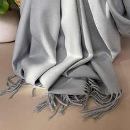 Super Soft Plain Pashmina Style Scarf in Light Grey Super Soft Plain Pashmina Style Scarf in Light Grey