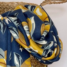 Lemon Tree Scarf in Navy Blue Lemon Tree Scarf in Navy Blue