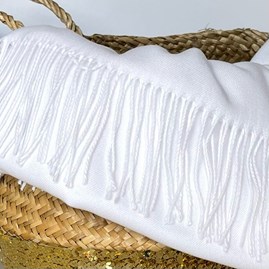 Super Soft Plain Pashmina Style Scarf in White Super Soft Plain Pashmina Style Scarf in White