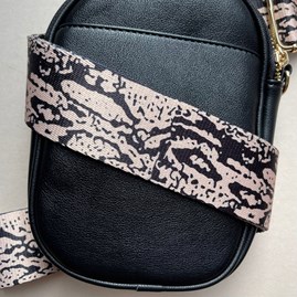 Cross Body Double Zip Bag in Black Cross Body Double Zip Bag in Black