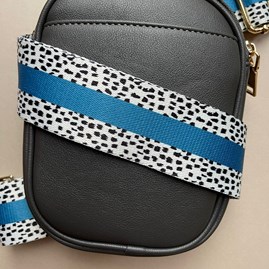 Cross Body Double Zip Bag in Dark Grey Cross Body Double Zip Bag in Dark Grey