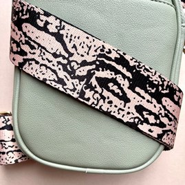Cross Body Double Zip Bag in Green Cross Body Double Zip Bag in Green