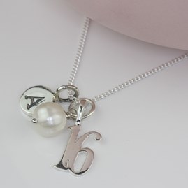 Personalised Birthday And Freshwater Pearl Necklace Personalised Birthday And Freshwater Pearl Necklace