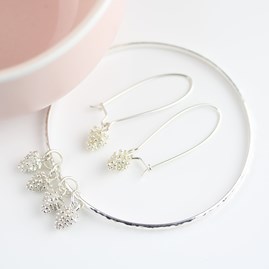 Solid Silver Pine Cone Earrings Solid Silver Pine Cone Earrings