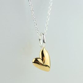 Devotion 18ct Gold Plated Heart Necklace
