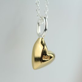 Devotion 18ct Gold Plated Heart Necklace Devotion 18ct Gold Plated Heart Necklace