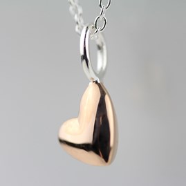 Devotion 18ct Rose Gold Plated Heart Necklace