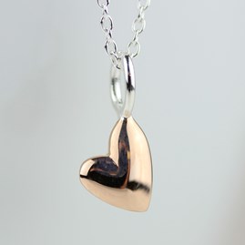 Devotion 18ct Rose Gold Plated Heart Necklace Devotion 18ct Rose Gold Plated Heart Necklace