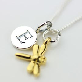 Personalised Miniature Dragonfly Necklace Personalised Miniature Dragonfly Necklace