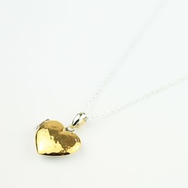 Reversible Silver And Gold Plated Locket Necklace Reversible Silver And Gold Plated Locket Necklace