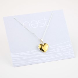Reversible Silver And Gold Plated Locket Necklace Reversible Silver And Gold Plated Locket Necklace