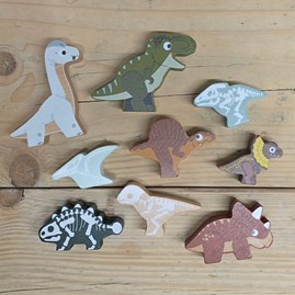 Jurassic Stacking Dinosaurs & Bag