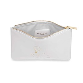Katie Loxton Personalised Perfect Pouch 'Little One' In Grey Katie Loxton Personalised Perfect Pouch 'Little One' In Grey