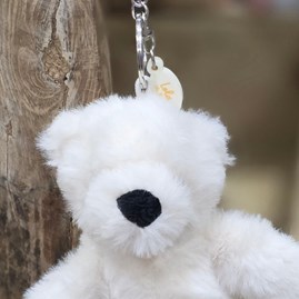 Lola The Plush Cream Teddy Bear Keyring Lola The Plush Cream Teddy Bear Keyring