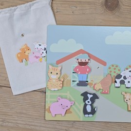 Magnetic Farmyard Picture Board