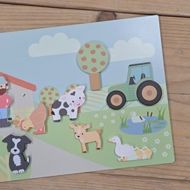 Magnetic Farmyard Picture Board