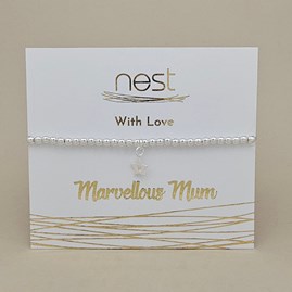 'Marvellous Mum' Beaded Charm Bracelet 'Marvellous Mum' Beaded Charm Bracelet