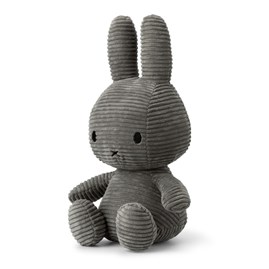 Miffy Corduroy Grey Large - 33cm Miffy Corduroy Grey Large - 33cm