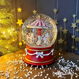 Musical Merry Go Round Snowglobe Musical Merry Go Round Snowglobe