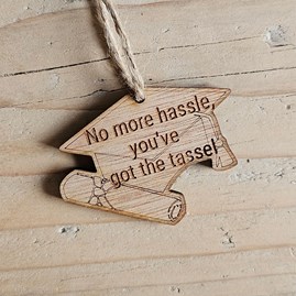 'No More Hassle...' Graduation Decoration and Card 'No More Hassle...' Graduation Decoration and Card