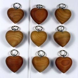 Wooden Heart Keyring Wooden Heart Keyring