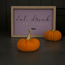 Orange and Gold Ceramic Velvet Pumpkin Orange and Gold Ceramic Velvet Pumpkin