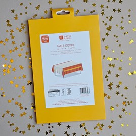 Orange, Pink & Yellow Diwali Paper Table Cover