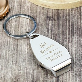 Personalised 'No. One' Bottle Opener Keyring Personalised 'No. One' Bottle Opener Keyring