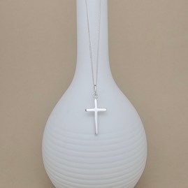 Personalised 925 Silver Baptism Cross Necklace Personalised 925 Silver Baptism Cross Necklace