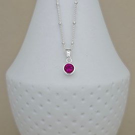 Personalised Birthstone Ball Chain Necklace Personalised Birthstone Ball Chain Necklace