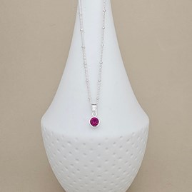 Personalised Birthstone Ball Chain Necklace Personalised Birthstone Ball Chain Necklace