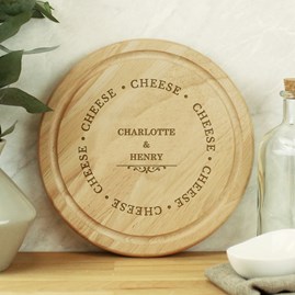 Personalised Cheese Round Chopping Board Personalised Cheese Round Chopping Board