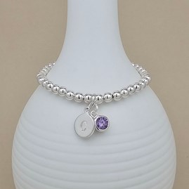 Personalised Children's Birthstone Bracelet Personalised Children's Birthstone Bracelet