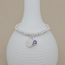 Personalised Children's Birthstone Bracelet Personalised Children's Birthstone Bracelet