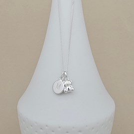 Personalised Children's Cute Teddy Bear Necklace
