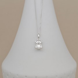 Personalised Children's Cute Teddy Bear Necklace Personalised Children's Cute Teddy Bear Necklace