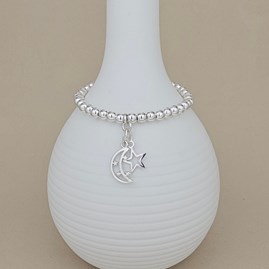 Personalised Children's Eid Moon And Star Bracelet Personalised Children's Eid Moon And Star Bracelet