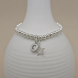 Personalised Children's Silver Star Bracelet Personalised Children's Silver Star Bracelet