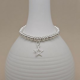 Personalised Children's Silver Star Bracelet Personalised Children's Silver Star Bracelet
