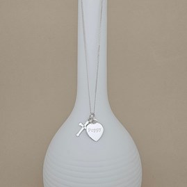 Personalised Child's Baptism Cross Necklace Personalised Child's Baptism Cross Necklace