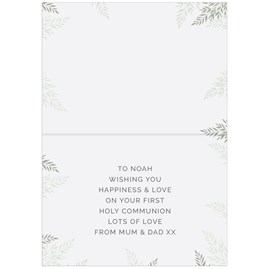 Personalised First Communion Card Personalised First Communion Card