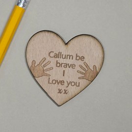 Personalised First Day at School Pocket Hug Token