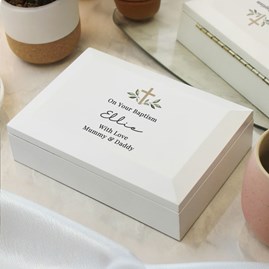 Personalised First Holy Communion Keepsake Jewellery Box