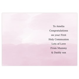 Personalised Girls First Holy Communion Card Personalised Girls First Holy Communion Card