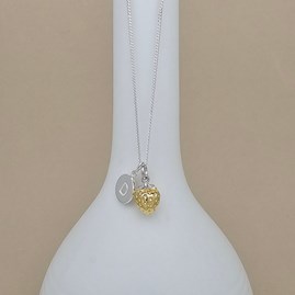 Personalised Gold Plated Strawberry Necklace