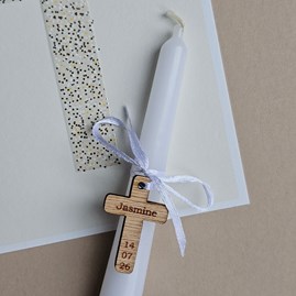 Personalised Hanging Mini Cross Token Personalised Hanging Mini Cross Token